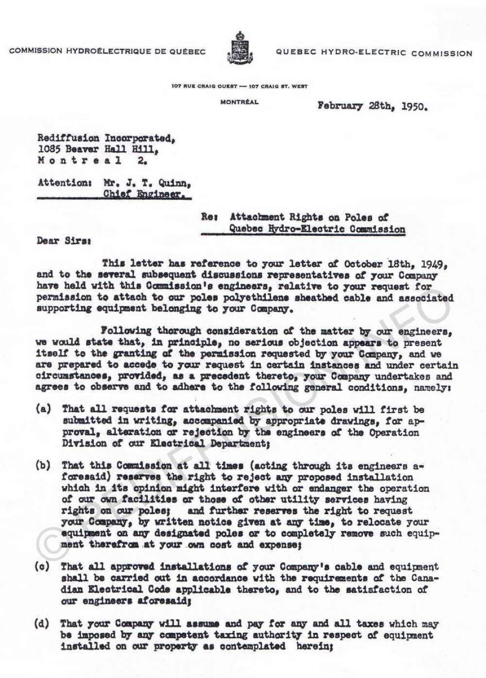 Agreement in Principle, Feb1950
